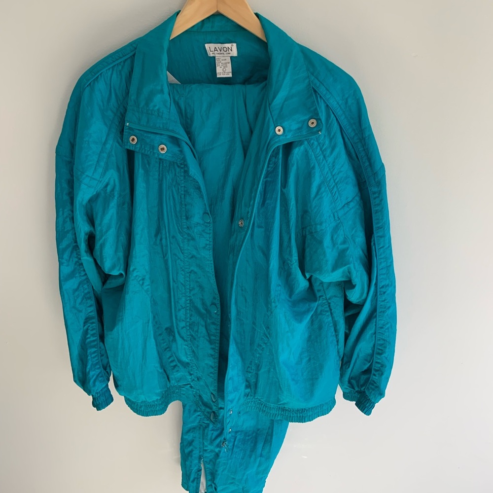 Lavon Turquoise Windbreaker Set Size Large